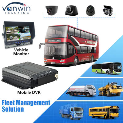 4CH 1080P Dual SD Card Mobil DVR Unterstützung Öl Sensor 4G Echtzeit Videoüberwachung GPS-Tracker