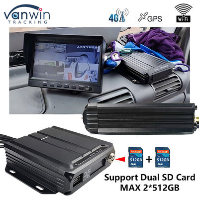 4CH Dual SD Card Mobile DVR Mini-Size Car Black Box im Fahrzeug CCTV 4G GPS MDVR