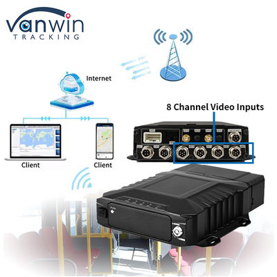 8 Kanal 4G WLAN 1080P HDD Mobil DVR Fahrzeugüberwachung AHD Echtzeit Ansicht Mdvr