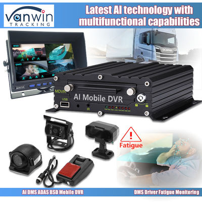8CH 1080p 4G AI Mobile DVR mit ADAS DMS BSD Kamerasystem GPS Mobile DVR für Lastwagen