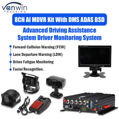 8CH 1080p 4G AI Mobile DVR mit ADAS DMS BSD Kamerasystem GPS Mobile DVR für Lastwagen