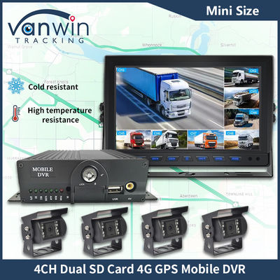 H.265 4CH Full HD Mobile DVR Live Stream Blackbox Recorder 4G WLAN GPS Fahrzeug CCTV