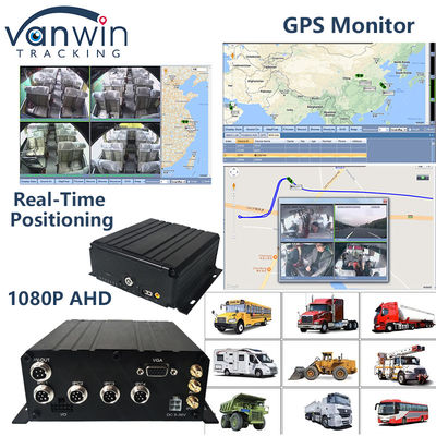 H.265 4CH Full HD Mobile DVR Live Stream Blackbox Recorder 4G WLAN GPS Fahrzeug CCTV