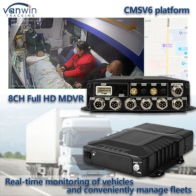 8CH Videoüberwachung HDD Mobile DVR mit 4G GPS WIFI MDVR für Echtzeitüberwachung