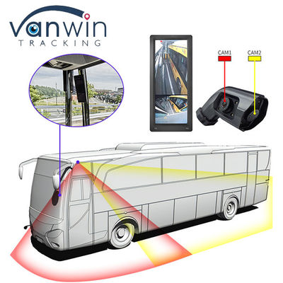 Wasserdicht HD 12,3 Zoll Lkw Bus E-Spiegel Seitenaufnahme Blinder Punkt Dual Lens Kamera System Seitenaufnahme Rückseite Auto Monitor