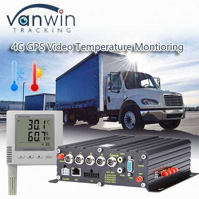 Temperaturüberwachungssystem für Gefrierfahrzeuge 4G Fahrzeug-GPS-MDVR alles in einer Lösung