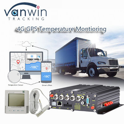Wireless 4CH 4G GPS-Videorekorder Temperaturüberwachung für Kühlfahrzeuge
