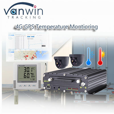 Wireless 4CH 4G GPS-Videorekorder Temperaturüberwachung für Kühlfahrzeuge