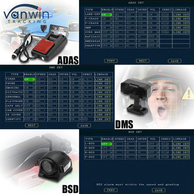 8CH AI Mobile DVR mit ADAS DMS BSD Funktion MDVR Fortgeschrittene Fahrzeugsicherheitslösung
