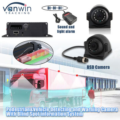 1080P AHD IP69K BSD AI Kamera Blind Spot Detection System Hilfe mit Schall und Licht Alarm
