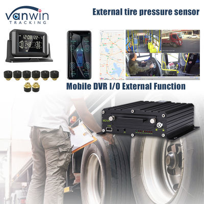 4G GPS Mobil DVR Unterstützung 4 / 8 / 10 Reifendruck Echtzeitüberwachung Intelligentes System