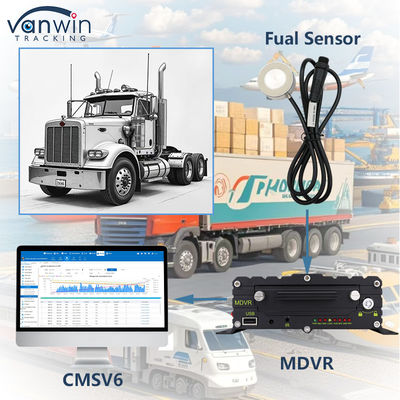 8CH Mobil-DVR für Kraftstoffüberwachungssystem und Flottenmanagement GPS für Lkw-Fahrer
