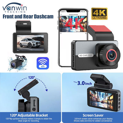 2K 1080P Dual Dash Cam WiFi APP Steuerung Nachtsicht Parksensor G-Sensor für Auto