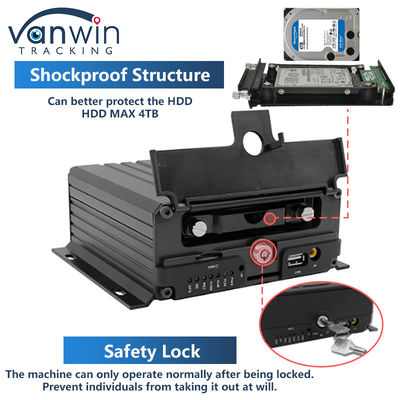4 Kanal ADAS DSM Car DVR mit 4G GPS AHD Kamera SD-Karte Video-Recorder für die Ausbildung Autofahren Mobil DVR für Lkw-Bus