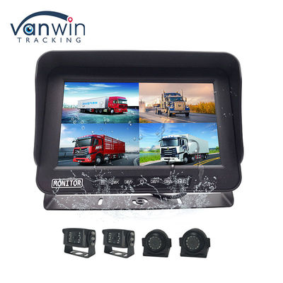 10.1 Zoll AHD 1080P MDVR Monitor 4 Kanal Full HD Wasserdicht Split Display Monitor für Fahrzeug