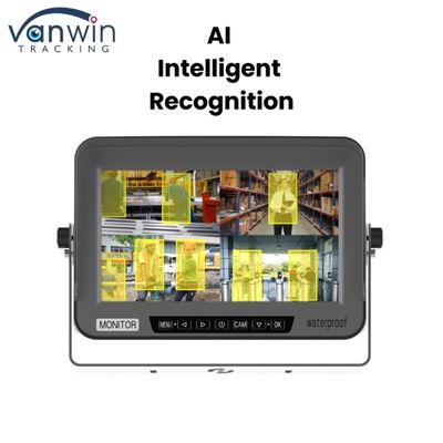 4 Kanal-KI-Auto-Monitor Wasserdicht IPX69 Explosionssicher 10" AHD-Display für mechanische Fahrzeuge