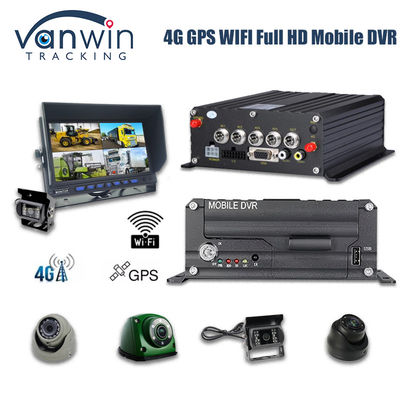 4CH 1080P HDD Mobile DVR 4G GPS Echtzeitüberwachung und Datenspeicherung