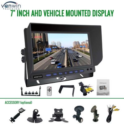 AHD-Monitor 4 Kanal 7 Zoll Full HD1080P MDVR Split Display Automonitor für Fahrzeug