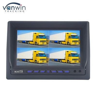 7-Zoll-AHD-Vierkanal-Split-Car-Monitor Fahrzeug-Display-Überwachungssystem