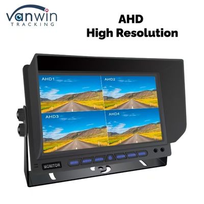 7-Zoll-AHD-Vierkanal-Split-Car-Monitor Fahrzeug-Display-Überwachungssystem