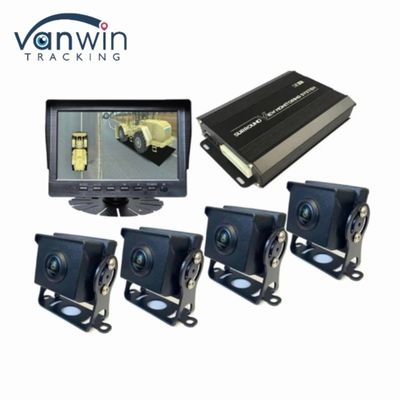 360-Grad-AHD-DVR 7 / 9 / 10,1-Zoll-Auto-Kamera-Aufnahmesystem für Lkw und Busse