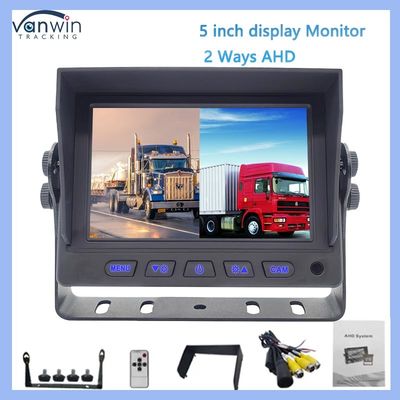 5 Zoll Auto GPS Monitor HD AHD Digital TFT LCD Kleines Auto-Monitoring-System IPS Rückseite