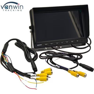 Schwarz hochauflösender 4 Kanal-Automonitor 7 "9" 10" Größe Optional für eine Vielzahl von Fahrzeugen PAL / NTSC-System