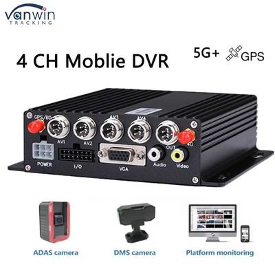 4-Kanal-Fahrzeug-DVR mit 5G-GPS-AHD-Kamera SD-Karte Video-Recorder für Lkw-Bus