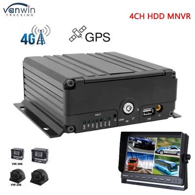 4 Kanal Mobil-NVR mit 1080P-Fernüberwachung 3G 4G GPS WiFi Fahrzeug Bus Lkw Netzwerküberwachung