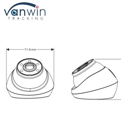 2MP 3MP IPC AHD IP69K wasserdicht Weitblick Anal Fahrzeugkuppel Kamera für Bus-Lkw