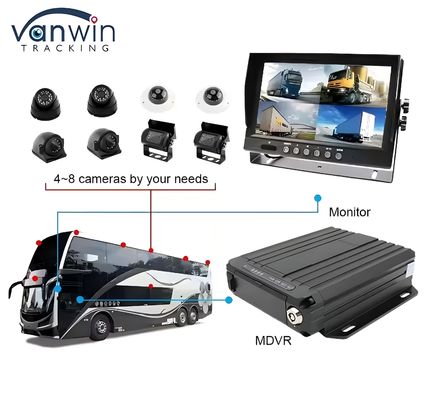 1080P Dual SD Card 4 Channel Mobile Dvr mit 4G GPS WLAN Fahrzeug CCTV Kamera