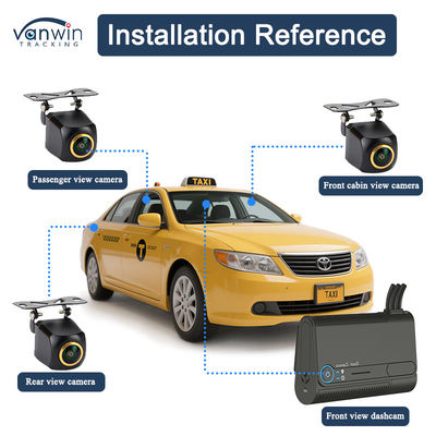 Hochleistungs 1-4 Kamera Dash Cam Video MDVR mit AADA BSD DMS WIFI GPS 4G Funktionalität Autokamera für Taxi