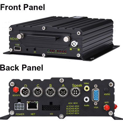 8CH 4CH 4G GPS ADAS DMS 2TB HDD SD Mobile DVR Kit AI MDVR GPS-Tracking-System Taxi MDVR