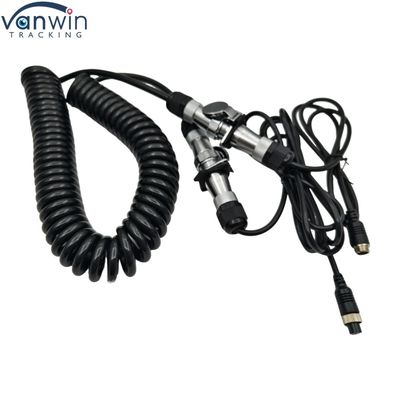 4Pin Wasserdichtes Anhängerkabel 12V Elektronische Drahtkamera für Doppel Lkw Bus Traktor Rücksicht Kameras