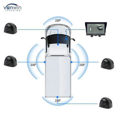 3D HD 1080P 360° Auto-Einparkkamera LKW Rückfahrkamera 360-Grad-Kamera Vogelperspektive Sicherheitssystem