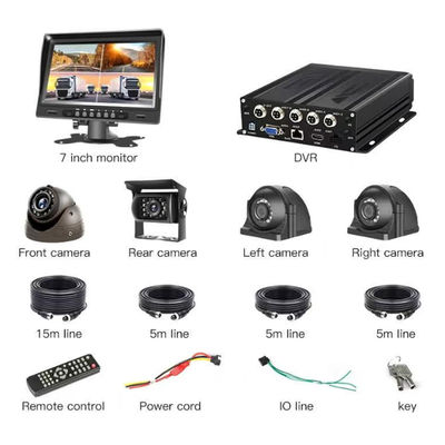 1080P 4-Kanal Mobil-DVR mit 4G SIM WiFi GPS Video Fahrzeug LKW CCTV Kamerasystem DVR