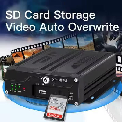 1080P 4-Kanal Mobil-DVR mit 4G SIM WiFi GPS Video Fahrzeug LKW CCTV Kamerasystem DVR