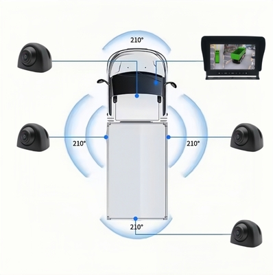 360-Grad-Umgebungssicht 3D-Heavy-Duty-Lkw-Kamerasystem KI-Blindspot-Erkennung für Lkw-Bus-RV-Auto-Rückwärtshilfe
