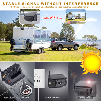 Solarbetriebenes WLAN-Backup-Sicherheitssystem, wasserdichter CCD-Bildsensor, Dashcam