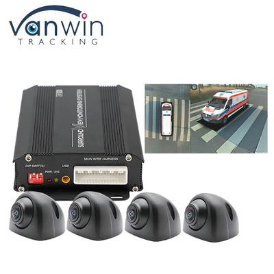 Echtes HD 3D Auto 360 Rundumsicht Vogelperspektive AVM System 4x180 Grad Kameras