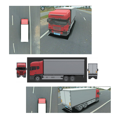 Echtes HD 3D Auto 360 Rundumsicht Vogelperspektive AVM System 4x180 Grad Kameras