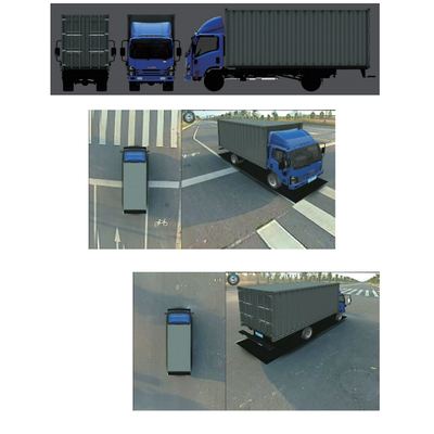 1080P KI Intelligentes 360-Bird-View-Bildsystem Panorama-Kamera 3D Surround 4 Seitenkamera Fahrgerät Erfassung