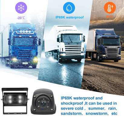 1080P 4-Kanal MDVR Kamera Wasserdichter 7-Zoll-Monitor Rekorder 4G GPS Rückfahrkamera Fahrzeug Bus LKW Auto Einparkhilfe