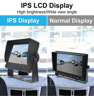 1080P 4-Kanal MDVR Kamera Wasserdichter 7-Zoll-Monitor Rekorder 4G GPS Rückfahrkamera Fahrzeug Bus LKW Auto Einparkhilfe