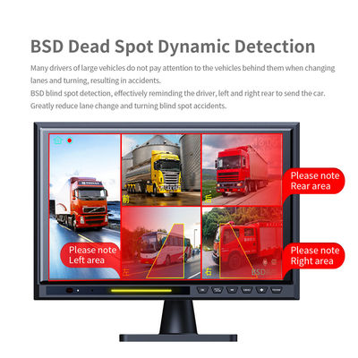 10,1" Touchscreen IPS BSD 5CH Split Auto-Rückfahrkamera-Monitor DVR AHD 1080P Rückfahrkamera-Kit für Wohnmobil, Bus, LKW