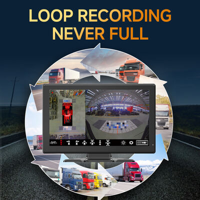 AI MDVR Surround View System mit vier Fisheye-Kameras für Nachtsicht und Hochformat-Aufzeichnung für schwere Fahrzeuge