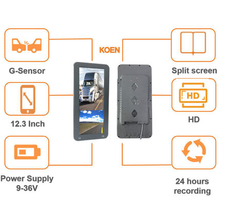 Professionelle Smart-HD-Auto-Rückspiegel der ersten Generation mit Nachtsicht, wasserdicht, Split-Screen-Funktion