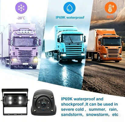 Professional 4CH 1080P Vehicle Mobile DVR System 4G WiFi GPS with 7 Inch Monitor Waterproof Reverse Camera for Truck Bus Fleet