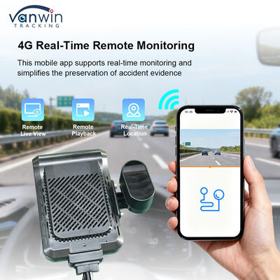4-Kanal KI Intelligentes 4G Mobiles Digitales Videorekorder Dashcam-System GPS-Tracking Nachtsicht Cloud-Fernüberwachung