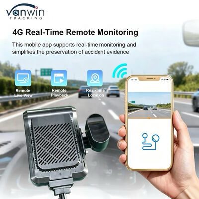 4-Channel AI 4G Dash Cam | DMS/ADAS Driver Behavior Detection, Magnetic Cameras